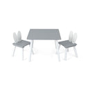 3 Pieces Kids Table And 2 Chairs Set For Arts Crafts Snack Time