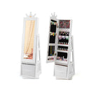 3 In 1 Swivel Kids Jewelry Cabinet With Dressing Mirror And Storage