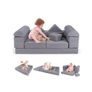 9 Piece Modular Kids Play Couch With Machine Washable Covers