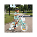 Kids Bike With Front Handbrake And Rear Coaster Brake In Light Green