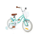 Kids Bike With Front Handbrake And Rear Coaster Brake In Light Green