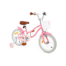 Kids Bike With Front Handbrake And Rear Coaster Brake In Peach Red