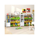Kids Bookshelf With 8 Storage Boxes And 2 Open Shelves