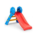 Kids Freestanding Slide With Guardrails And Foldable Design