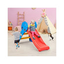 Kids Freestanding Slide With Guardrails And Foldable Design