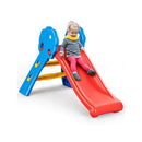 Kids Freestanding Slide With Guardrails And Foldable Design