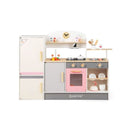 Kids Little Chef Play Kitchen Set With Range Hood And Refrigerator