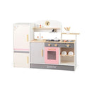 Kids Little Chef Play Kitchen Set With Range Hood And Refrigerator