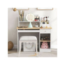 Kids Study Desk With Storage Shelves And Keyboard Tray