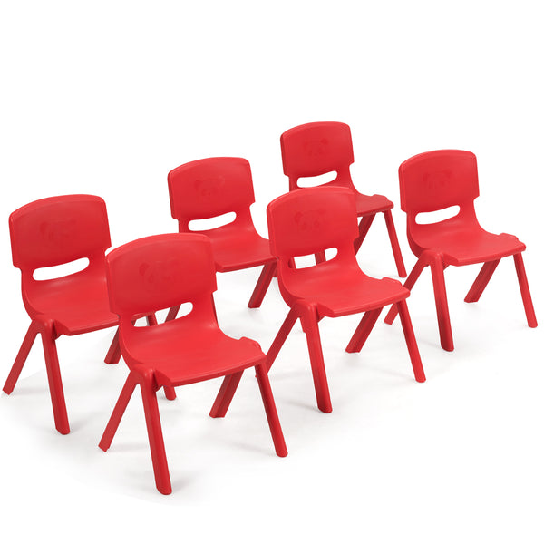 Kids Chairs Set for Children Reading Red