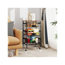 Tier Kitchen Storage Cart With Wooden Top And DIY Chalk Labels