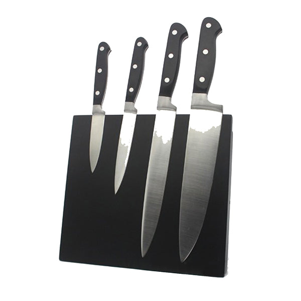 Magnetic Knife Holder Stand Storage Rack Foldable Kitchen Tools Black