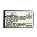 Cameron Sino Cs Lkx156Sl 750Mah Replacement Battery For Lg Kx156 Phone