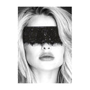 Ouch Black And White Lace Mask With Elastic Straps Black Eye Restraint