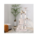140 Cm Cat Tree Kitten Tower With Scratching Post And Ladder