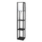 Floor Lamp Storage Shelf Led Wood Standing Reading Corner Light