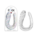 King Cock Clear Double Trouble Penetration Dong