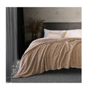 Bambury Lattice Sherpa Blanket Latte