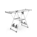 2 Layer Aluminum Folding Laundry Drying Rack With 5 Level Height