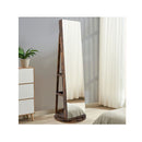 161Cm Jewelry Armoire With Swivel Full Length Mirror And Led Lights