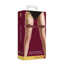 Ouch Halo Thigh Cuffs Burgundy Leg Restraints