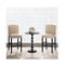 Set Of 2 Wooden Bar Height Chair With Rubber Wood Legs