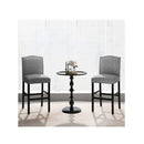 Set Of 2 Wooden Bar Height Chair With Rubber Wood Legs