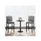 Set Of 2 Wooden Bar Height Chair With Rubber Wood Legs