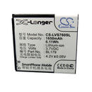 Cameron Sino Cs Lvs760Sl 1650Mah Battery For Lenovo A288T Mobile