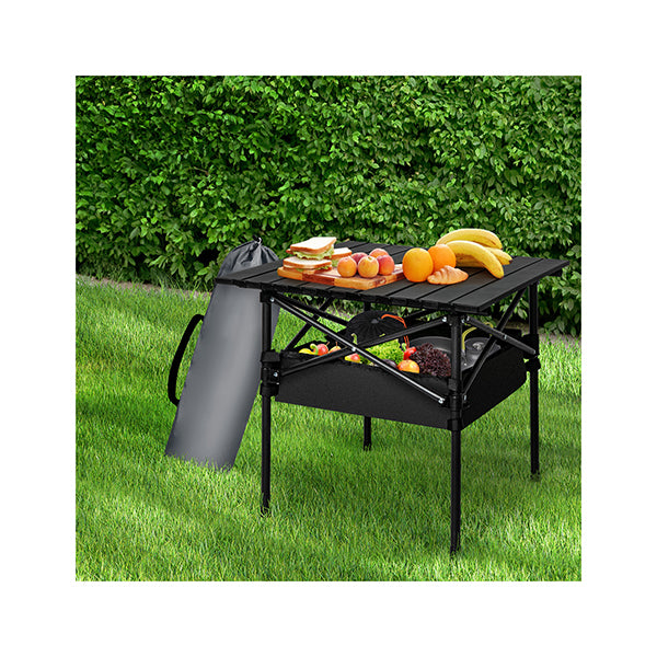 Camping Table Foldable Black