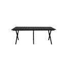 Folding Camping 1 Pc Table And 4 Pcs Chair Set Black And Oak