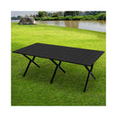 Folding Camping Table Portable Black