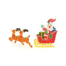 Lighted Christmas Santa Claus And Reindeer With Sleigh