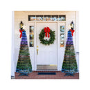 2 Pieces Pop Up Lighted Christmas Tree With 12 Light Modes
