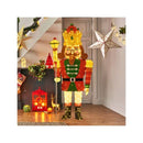 Pre Lit Outdoor Christmas Lightened Nutcracker King Decoration
