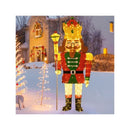 Pre Lit Outdoor Christmas Lightened Nutcracker King Decoration