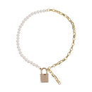 Sex And Mischief Pearl Day Collar Pearl Gold Necklace