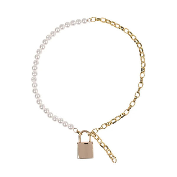 Sex And Mischief Pearl Day Collar Pearl Gold Necklace