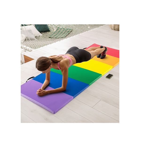 180 Cm X 120 Cm X 4 Cm Gymnastics Mat With Hook And Loop Fasteners
