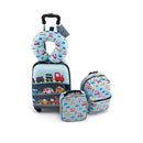 5 Piece Kids Luggage Set With Backpack And Neck Pillow Name Tag