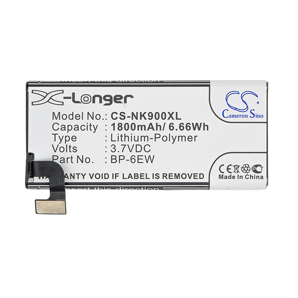 Cameron Sino Cs Nk900Xl 1800Mah Battery For Nokia Lumia 900 Mobile