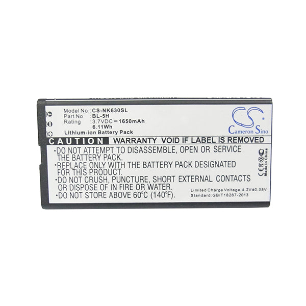 Cameron Sino Cs Nk630Sl 1650Mah Battery For Microsoft Lumia 630 Phone