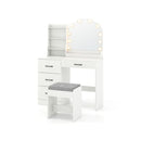 Makeup Vanity Desk With Mirror And Lights