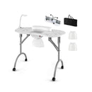 Folding Manicure Nail Table With Electric Dust Collector