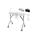 Folding Manicure Nail Table With Electric Dust Collector