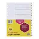 Marbig Indices And Dividers A To Z Tab Polypropylene A4