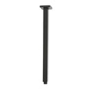 Ceiling Mounted Square Shower Arm 400mm Matte Black