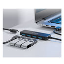 mbeat 4 Port Usb 3 Hub With Usb C Dc Port Compact And Portable Design