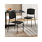 Set Of 2 Plastic Dining Chair Stackable Armless Chairs