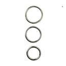 Sportsheets Seamless Metal O Ring 3 Pack Metal Rings Set Of 3 Sizes